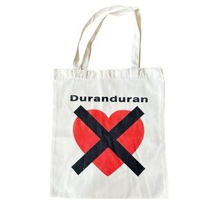 Duran Duran NEW Canvas Tote -Natural White
